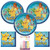 Pokemon Party Supplies Pack Serves 16: 9" Plates and Luncheon Napkins with Birthday Candles (Bundle for 16)