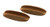 Whitecap 60147-A Oval Drawer Pull 4" Long - 2-Packwith Hardware