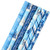 Hallmark Holiday Wrapping Paper Bundle with Cut Lines on Reverse, Blue and Silver (Pack of 6, 180 sq. ft. ttl) for Christmas, Hanukkah, Birthdays and More