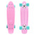 Playshion Complete 22 Inch Mini Cruiser Skateboard for Beginner with Sturdy Deck Pink