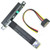 M.2 NGFF NVMe to PCIe x16 Extension Adapter Cable Gen3 SATA Power Cable 32G/BPS PCI-E 3.0 Riser Card for BTC Miner 2230 2242 2260 2280 M2 16x ADT (15CM, R43SF)
