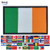 JBCD 2 Pack Ireland Flag Patch Irish Flags Tactical Patch Pride Flag Velcro Moral Patch for Clothes Hat Patch Team Military Patch