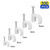 Circle Cable Clips with Steel Nail 500pcs 4mm 6mm 7mm 8mm 10mm Cable Wire Clips White Cable Staples for Ethernet Cable TV Wire Telephone Cable Management