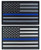 JBCD 2 Pack American Thin Blue Line Flag Patch USA Police Flags Tactical Patch Pride Flag Velcro Moral Patch for Clothes Hat Patch Team Military Patch