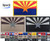 JBCD 3 Pack Arizona Flag Patch States Flags Tactical Patch Pride Flag Velcro Moral Patch for Clothes Hat Patch Team Military Patch