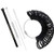 Ring Sizer, Professional Ring Sizer Measuring Tool, Plastic Ring Sizer Set Finger Size Gauge Measure Tool, Portable Ring Sizer with Ring Size Adjuster and Ring Sizer Finger Measuring