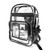 Enkrio Heavy Duty Clear Backpack PVC Plastic See Through Bookbag Workbag Transparent Daypacks for Men Women