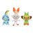 Wicked-Cool! Pokemon Plush 3 Piece Bundle - Galar Region 8" Scorbunny, Grookey & Sobble Plush Dolls | Officially Licensed