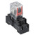 APIELE 110V AC 8 Pins 5A Coil Electromagnetic Power Relay Coil 2PDT 2NO+2NC MY2NJ HH52P with Indicator Light With Base (110V AC)