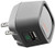 Ventev Wallport r2240, 1 Port Wall Charger for Universal Compatible Devices - Retail Packaging - Gray