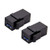 Apoi USB 3.0 Keystone Jack Inserts, (2-Pack) USB to USB Coupler Snap-in Adapters Female to Female Connector Socket Adapter Port for Wall Plate Outlet Panel-Black