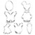 7 Piece Easter Cookie Cutter Set - Egg, Chick, Easter Bunny, Bunny Face, Butterfly, Carrot, Flower Cutters for Easter Party