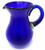 Mexican Hand Blown Glass Pitcher  Cobalt - Juice, Margaritas, Water, Lemonade (84 oz)