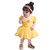 IZKIZF Baby Girls Bella Princess Birthday Halloween Costume Bodysuit Romper Tutu Dress with Headband 9-12M