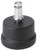 Safco Products 5138 Nylon 2" Glides for Apprentice II, Trenton, Precision, Office Stool, Task Master, sold separately, Black