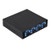 Eboxer Computer Fan Controller 4 Channel Computer Fan Speed & Temperature Controller Heat Reducing with Blue LED 3.5Floppy Drive Interface for PC Desktop