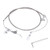 Stainless Steel Braided Kick Down Cable Transmission Detent Kickdown For Ford C6