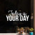 Vinyl Wall Art Decal - Today is Your Day - 11" x 24" - Modern Inspirational Positive Quote Sticker for Home Office Teen Bedroom Closet Living Kids Room Coffee Shop Store Decor (White)