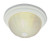 Trans Globe Lighting PL-13215-1 AW Indoor Breakwater 15" Flushmount, Antique White