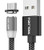 USLION Magnetic USB Cable Fast Charging USB Type C Cable Magnet Charger Data Charge Micro USB Cable Mobile Phone Cable USB Cord (for Type C Black,2m)
