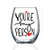 You're My Person Funny Stemless Wine Glass, Best Friend Wine Glass for Women, Perfect Birthday, Wedding, Christmas, Mother's Day Gift for Women Friend