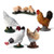 Hibon Farm Animals Figurines Simulated Farm Life Realistic Plastic Animals Figurines for Collection Educational Props (Chicken, Set of 5)