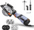 6.2A TACKLIFE Premium Mini Circular Saw with 6 Variable Speed, 6 Blades(5" & 4-1/2"), Unique Metal Handle, Pure Copper Motor, Laser Guide, 10Feet Cord- TCS115E