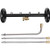 GDHXW Multipurpose Undercarriage Cleaner Surface Cleaner for Pressure Washer 4000 PSI 16 Inch Underbody Car Wash Water Broom with 3 Pieces Extension Wand