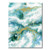 Teal Abstract Picture Wall Artwork: Modern Contemporary Art Hand Painted on Canvas for Bedroom (24'' x 18'' x 1 Panel)