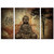 Visual Art, Buddhist Love, total 20"x32" Multi panels Buddha Canvas Wall Art Prints Medium Size Framed and Ready Wall Hang, Buddha Canvas Prints, Home Decor Paintings