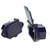 2 Pcs AC 250V 10A IEC 320 C14 Panel Mount Plug Adapter Power Connector Socket with Spring Cover