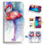 for Samsung A20, A30, Galaxy A20 A30, Designed Flip Wallet Phone Case Cover, A21758 Art Paint Flamingo 21758