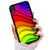 for iPhone Xs MAX, Art Design Soft Back Case Phone Cover, HOT12087 Abstract Rainbow