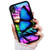 for iPhone XR, Art Design Soft Back Case Phone Cover, HOT12889 Blue Butterfly 12889
