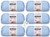 Bernat Softee Baby Yarn - 6 Pack with Pattern (Pale Blue)