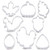 BakingWorld Fall Thanksgiving Cookie Cutters Set - 8 Piece - Turkey,Pumpkin,Oak Leaf,Egg,Corn,Maple Leaf,Squirrel and Acorn Shapes Stainless Steel Cookie Cutters Mold for Biscuits and Sandwiches