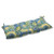 Pillow Perfect Indoor/Outdoor Omnia Lagoon Swing/Bench Cushion,Blue,44" x 18.5"