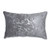 Pillow Perfect Indoor Metallic Suzani Gunmetal Rectangular Throw Pillow, Grey