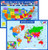 World Map Poster and USA Map with Extra Features - Laminated Educational Poster (14x19.5 in)  Maps for Kids, Classroom Decorations, Preschool and Elementary Learning, Teacher Supplies