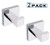 OKF Bath Towel Hook Robe Hook for Bathroom Chrome, SUS 304 Stainless Steel Square Hooks Wall Mounted, Chrome Polished Finish, 2Pack
