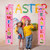 happy-decor Welcome Easter Porch Sign Easter Door Banner Easter Indoor Outdoor Hanging Decorations Easter Home Office Party Supplies