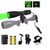 350 Yard Green Hunting Light Zoomable Green LED Flashlight Predator Lights with Pressure Switch Rail Mount & Scope Mount for Coyote Hog Varmint Coon Night Hunting (Rechargeable Batteries Included)