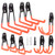 Mieuxbuck Garage Storage Hooks, 10-Pack Steel Utility Double Hooks, Heavy Duty Hooks for Bikes, Ladders, Power Tools, Bulk Items - Max 77lbs