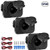 3 Pack Cigarette Lighter Socket adapter Car Power Outlet Socket Receptacle 12V Waterproof Plug with Wire Fuse DIY Kit By ZHSMS