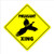 Pheasant Crossing Sign Zone Xing | Indoor/Outdoor | 17" Tall Hunter Hunting Bird Shotgun Gun