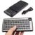 2 in 1 Mini Bluetooth Wireless QWERTY Keyboard with Touchpad Mouse, Wireless Keyboard for Smart TV, Multimedia Remote Keyboard for Android TV Box