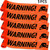 5 Pieces Halloween Warning Tapes Caution Tapes Skull Warning Strips Halloween Danger Tapes for Halloween Haunted House Party Decoration