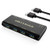 USB 3.0 Switch Selector,ABLEWE KVM Switcher Adapter 4 Port USB Peripheral Switcher Box Hub for Mouse, Keyboard, Scanner, Printer, PCs with One-Button Switch and 2 Pack USB Cable (Renewed)