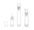 erioctry 10ML Airless Pump Bottle-Empty Refillable Clear Airless Vacuum Pump Cream Lotion Bottle Travel Bottles Toiletries Liquid Container for Cosmetic Make-up Pack of 6 (10ml)