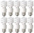 TCP 60W Equivalent CFL Mini Spring A Lamp Daylight 5000K Spiral Light Bulb 10 Pack